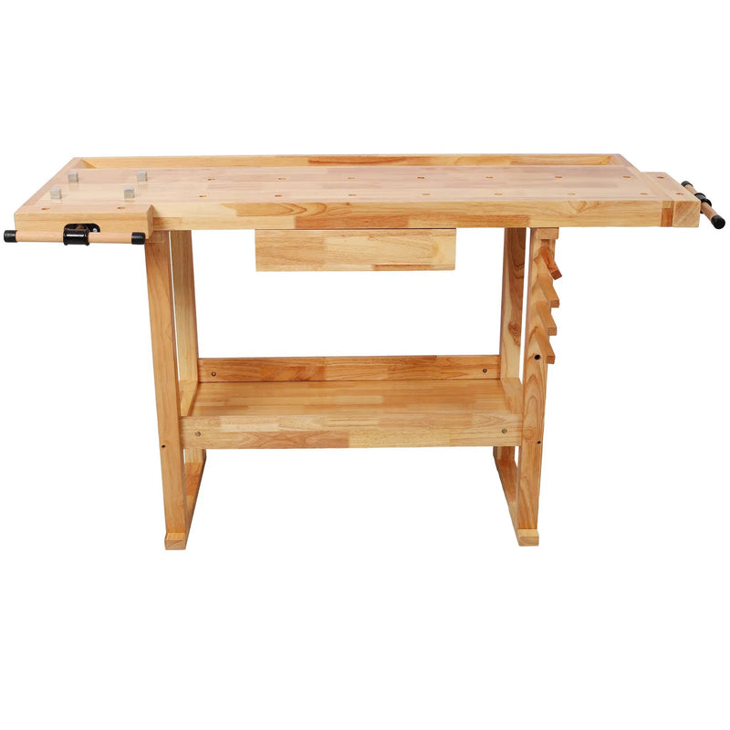 55" Wood Workbench – Heavy Duty with Storage by HouseOfZazla