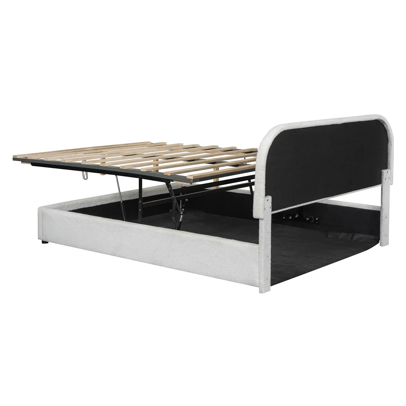 Upholstered Platform Bed With Hydraulic Storage System by HouseOfZazla