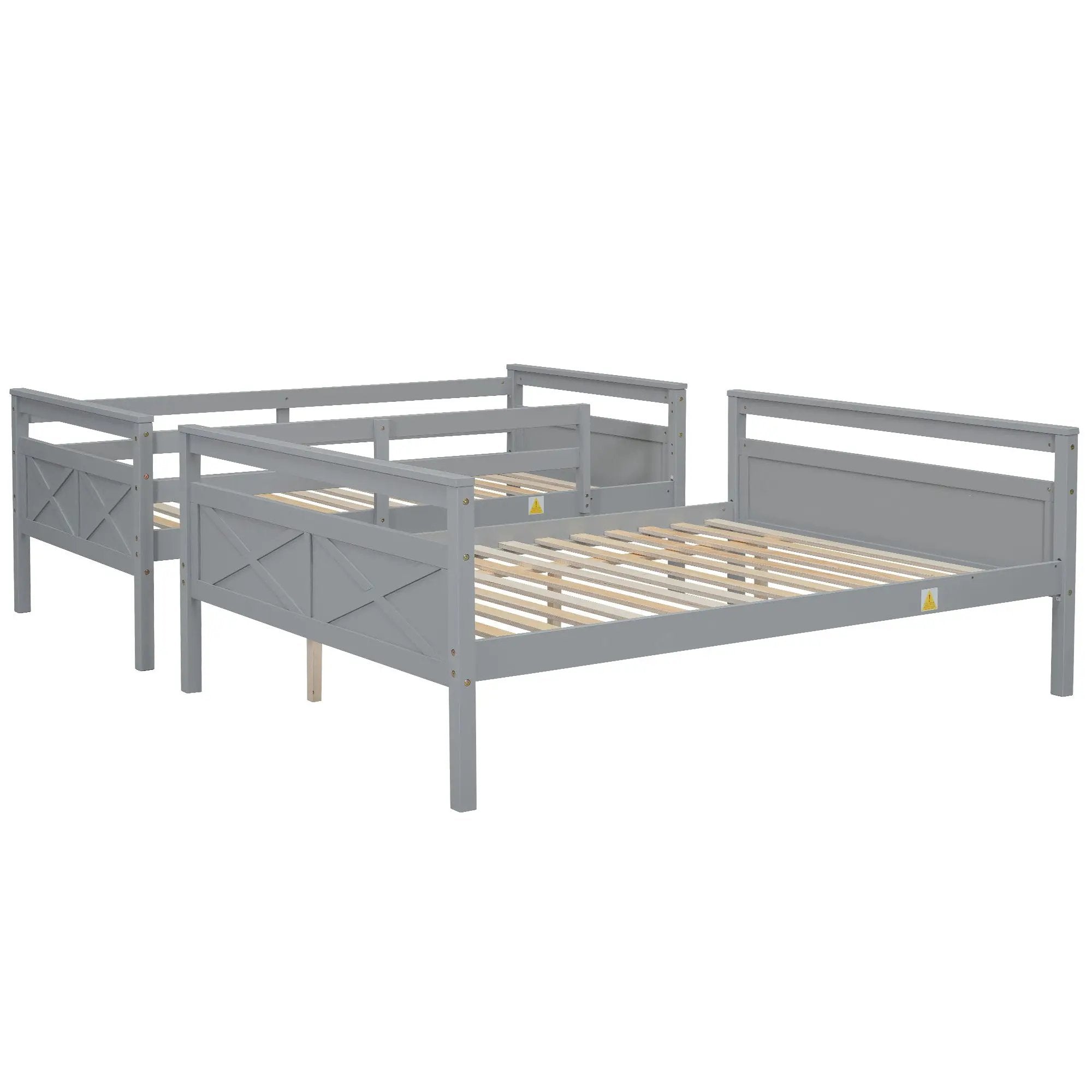 Bunk Bed With Ladder And Safety Guardrail by Unique Piece Furniture