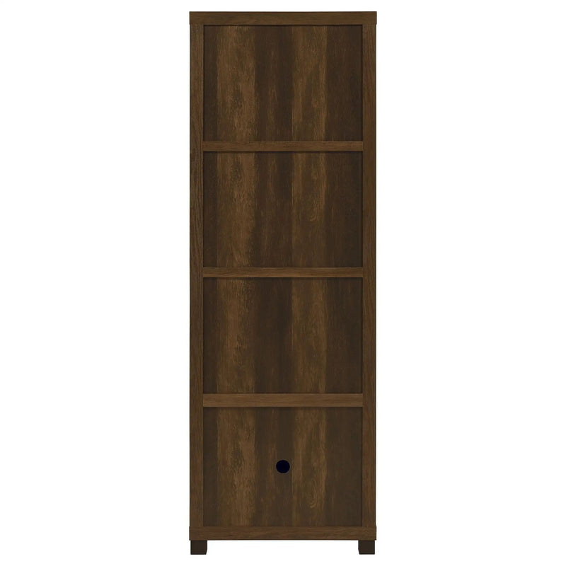 Sachin 3-shelf Engineered Wood Media Tower Dark Pine by Unique Piece Furniture