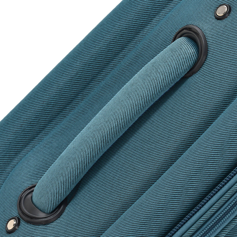 Softside Luggage Expandable 3 Piece Set Suitcase Upright Spinner Softshell Lightweight Luggage Travel Set by HouseOfZazla