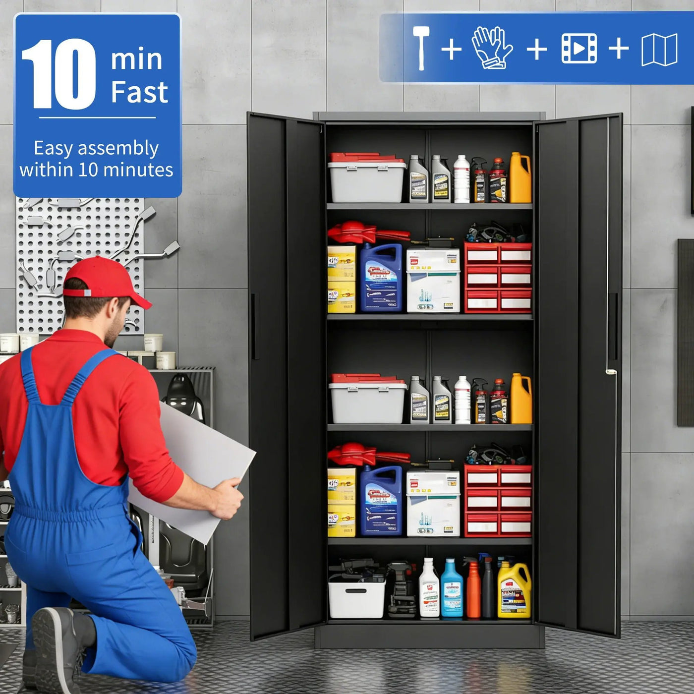 Garage Storage Cabinet by HouseOfZazla