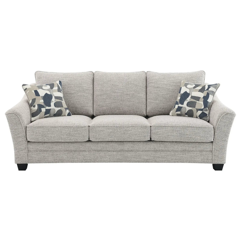 Tomkins Boucle Upholstered Sofa Light Grey by Unique Piece Furniture