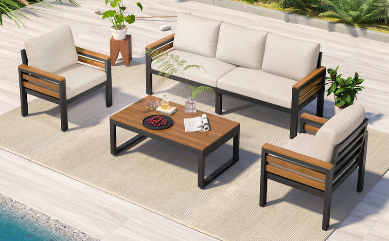 Go 4-Piece Outdoor Furniture Sofa Set by HouseOfZazla