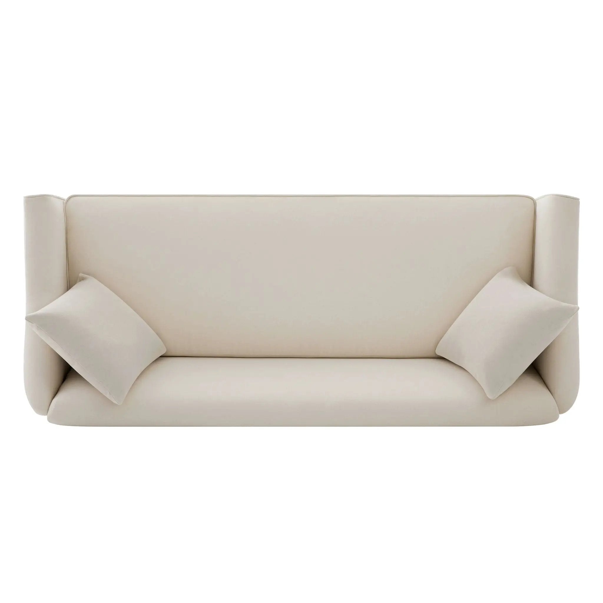 3 Seater Sofa With Wrap Around Armrests And Throw Pillows by HouseOfZazla