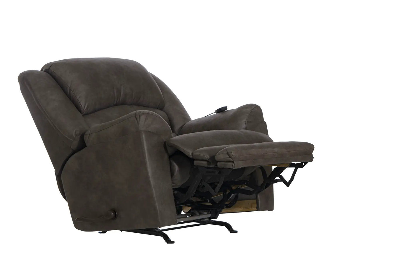 Hayden - Chaise Rocker Recliner With Heat / Massage & Oversize Xtra Comfort Footrest by Unique Piece Furniture