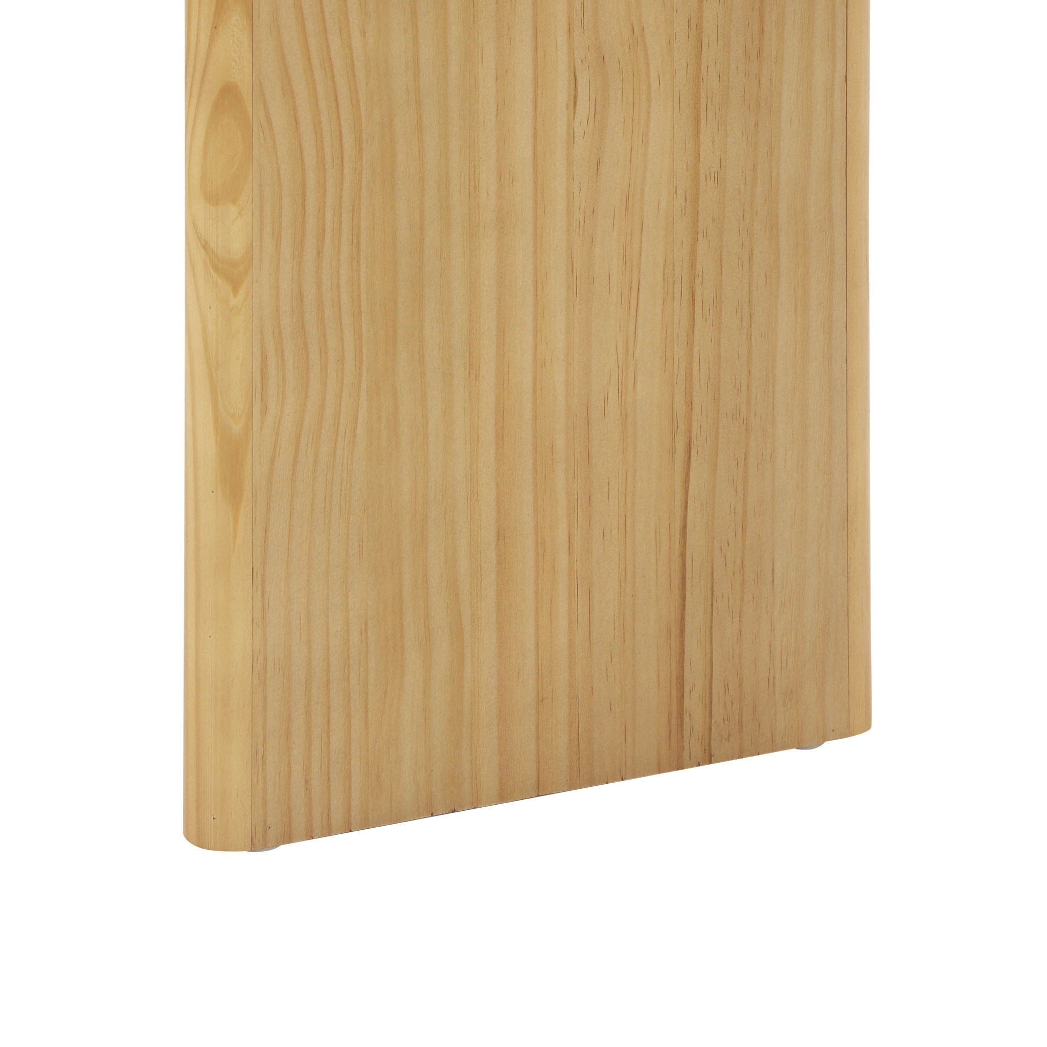 X-Frame Console Table, Angled Cross Leg Design, Rounded Edges - Natural by HouseOfZazla