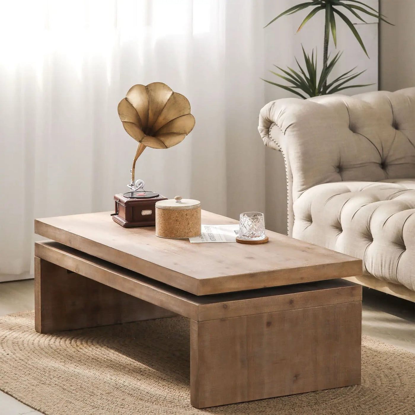 Rectangular Center Table For Living Room by HouseOfZazla