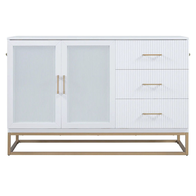 Murphy Bed With Frosted Glass Doors Design, Fake Drawers, Metal Legs by HouseOfZazla