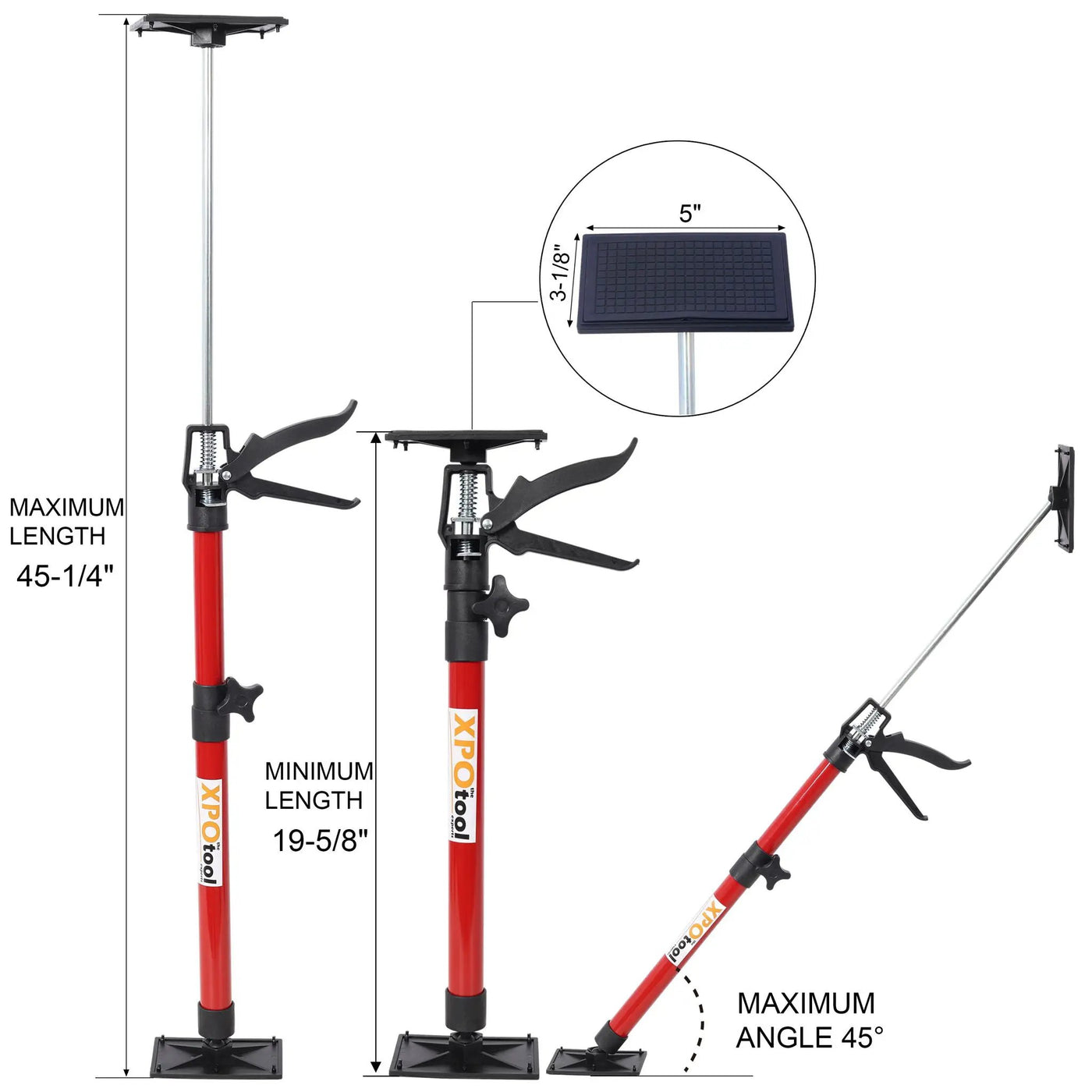 Adjustable Support Pole System for Drywalls and Cabinets with Carry Bag by HouseOfZazla