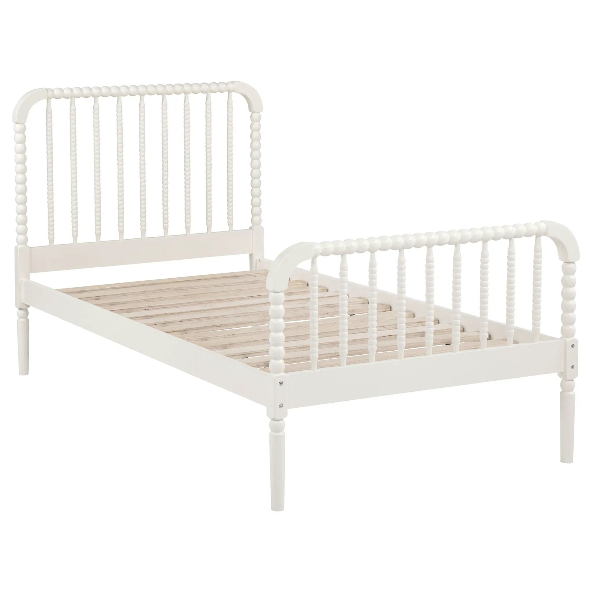 Jones Wood Twin Open Frame Bed White by Unique Piece Furniture