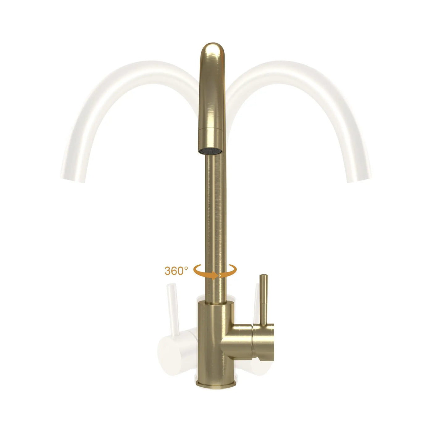 Modern Kitchen Sink Faucet With Single Handle by HouseOfZazla