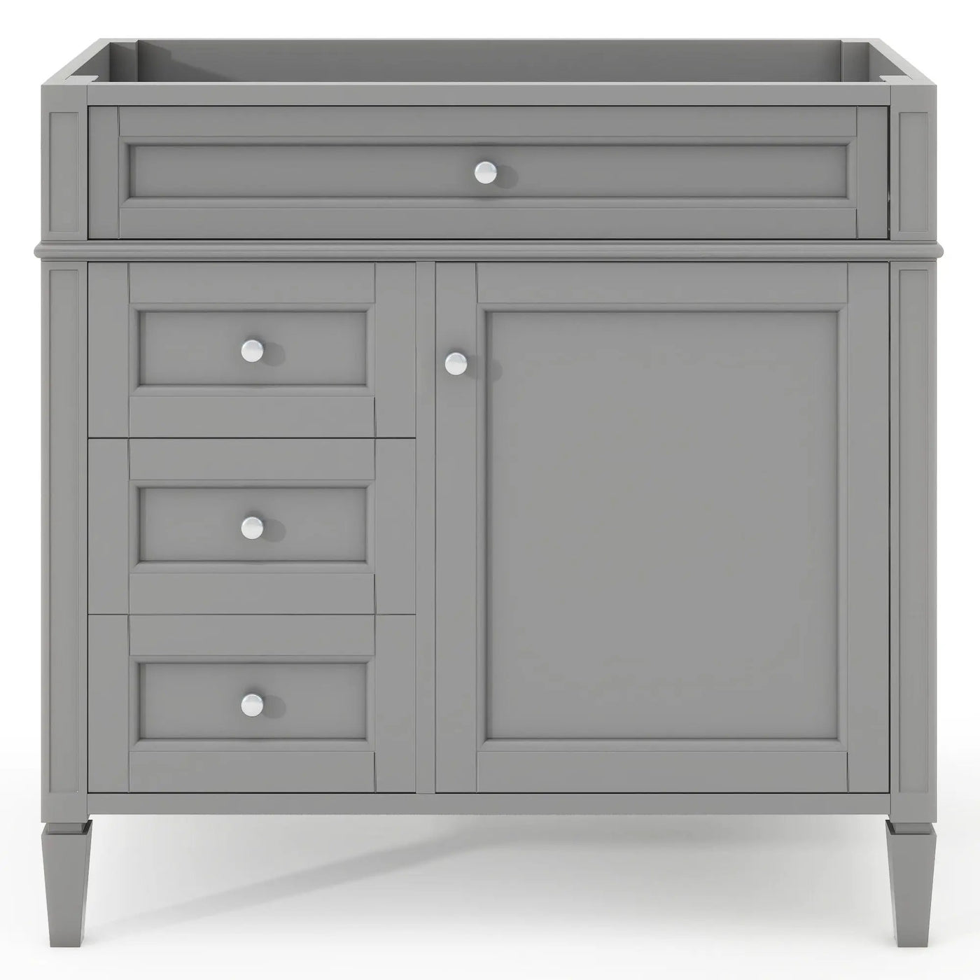 Bathroom Vanity With 2 Drawers and Tip-Out Storage Cabinet by HouseOfZazla