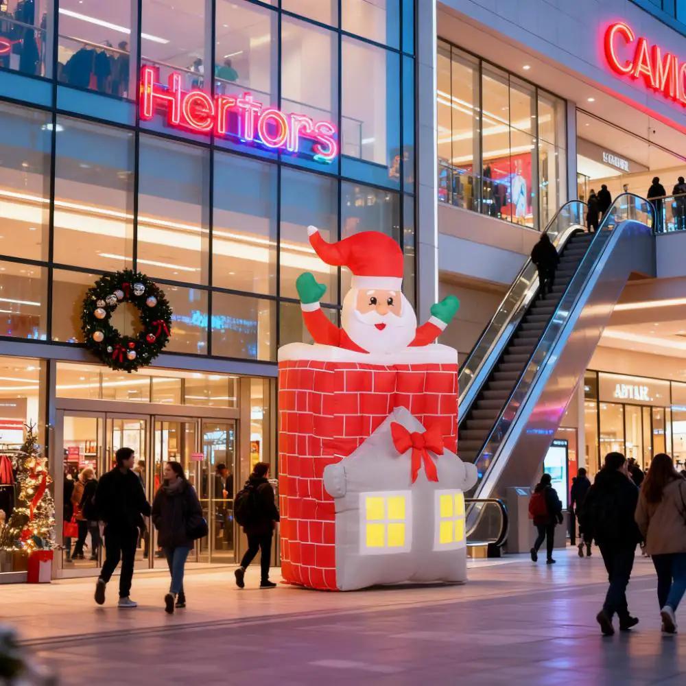 7FT Christmas Inflatable Santa Claus Figure by HouseOfZazla