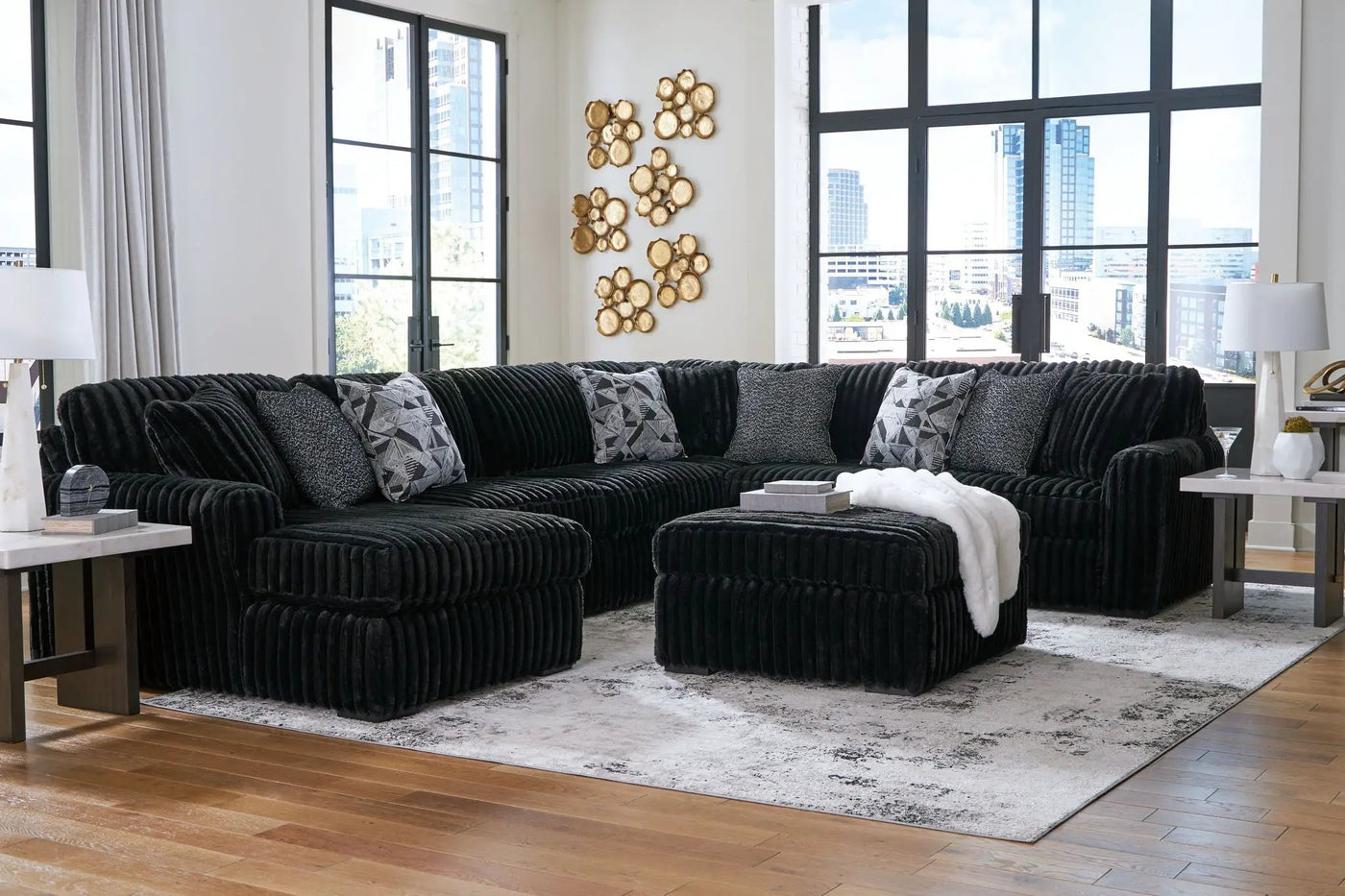 Midnight-Madness - Sectional Set by Unique Piece Furniture