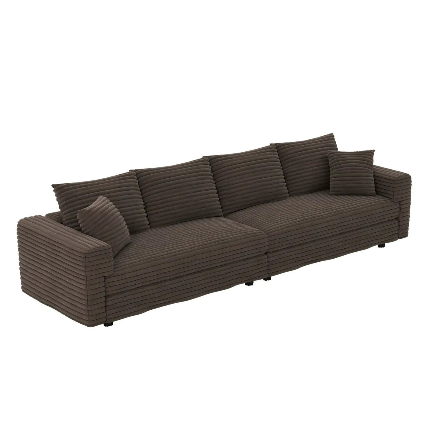 4 Seat Sofa, Deep Seat Couches With Soft Pillows by HouseOfZazla