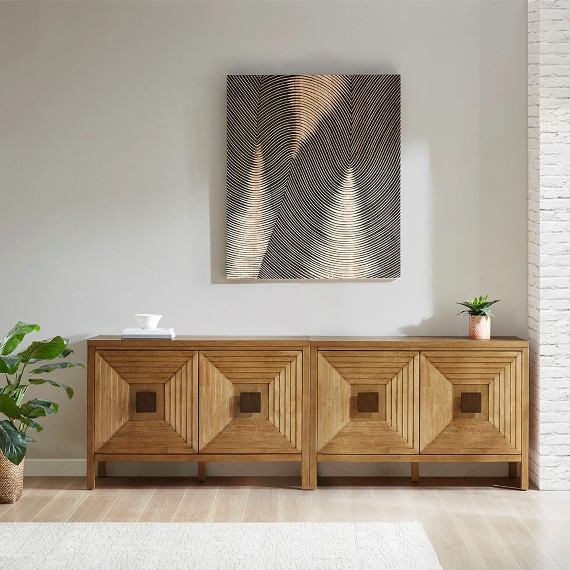 Accent Cabinet With Adjustable Shelves - Natural by Unique Piece Furniture