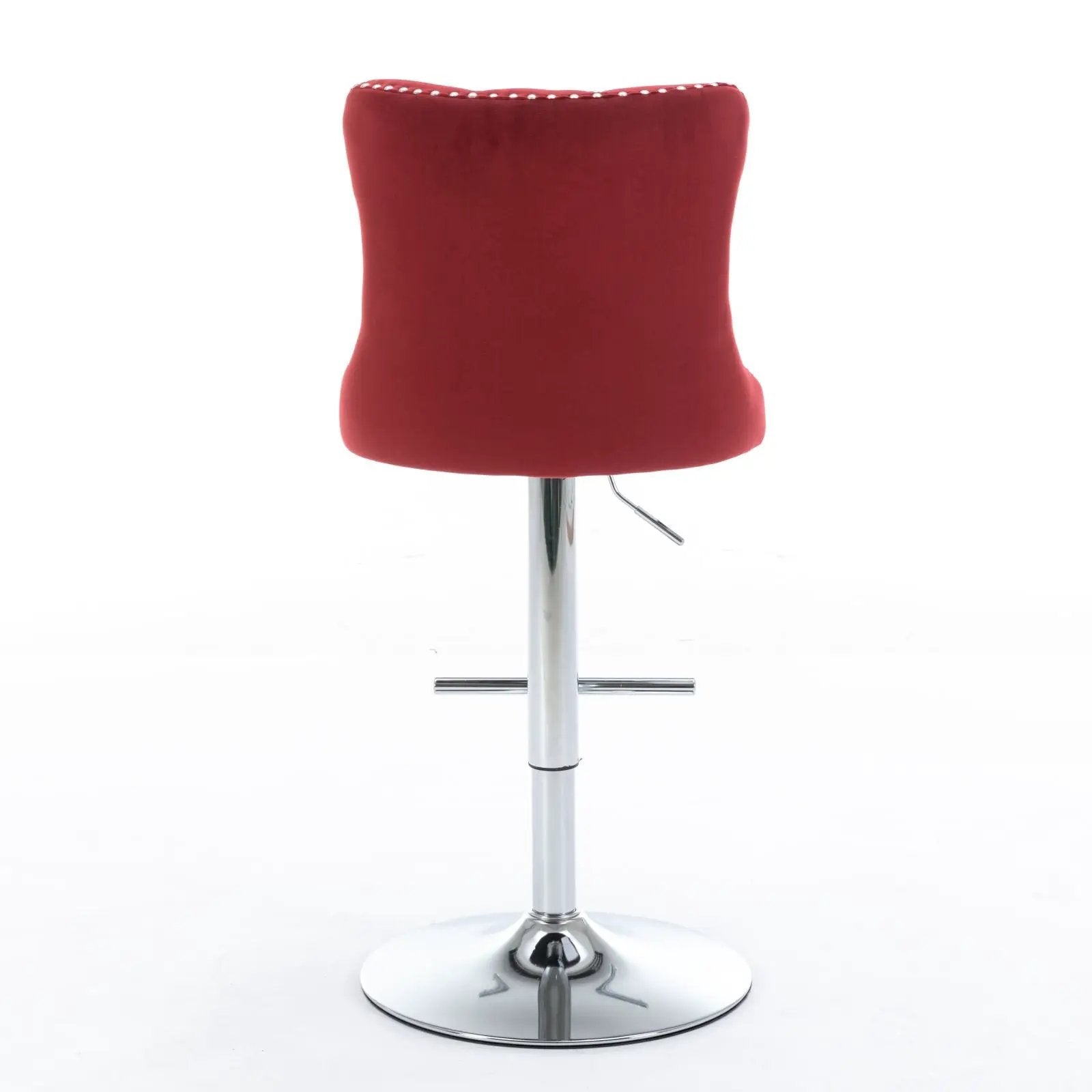 Swivel Barstools Adjusatble Seat Height From 25-33", Modern Upholstered Base Bar Stools With Backs Comfortable Tufted For Home Pub And Kitchen Island (Set of 2) by Unique Piece Furniture