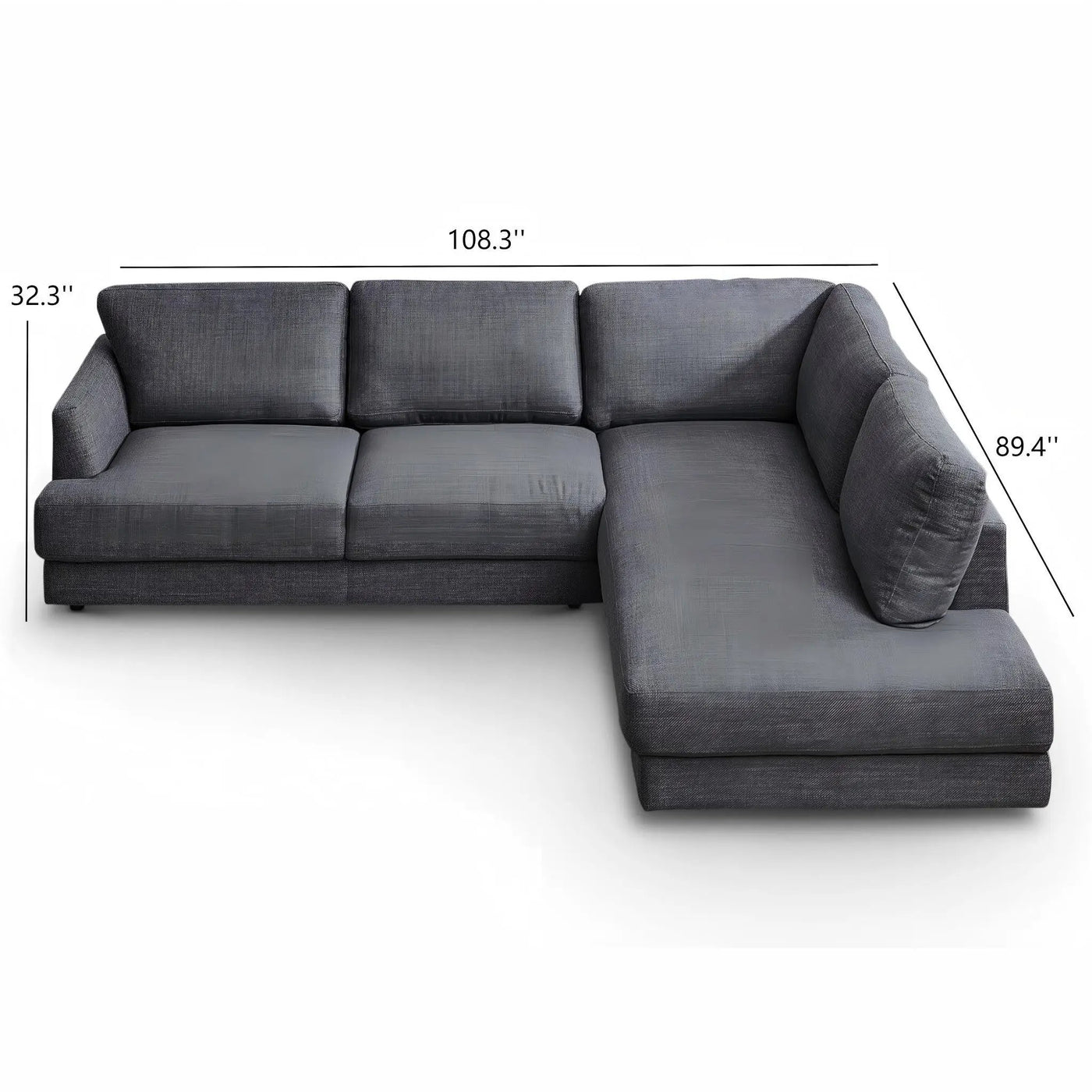 Glander - Comfortable Cozy Sectional Sofa by HouseOfZazla
