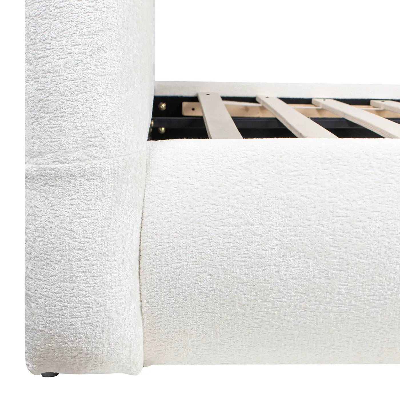 Archie Puffy Grounded - Upholstered Platform Bed by HouseOfZazla