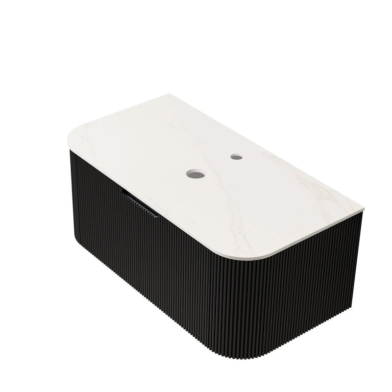 Dina 36'' Wall Mounted Plywood Cabinet with Carrara by HouseOfZazla