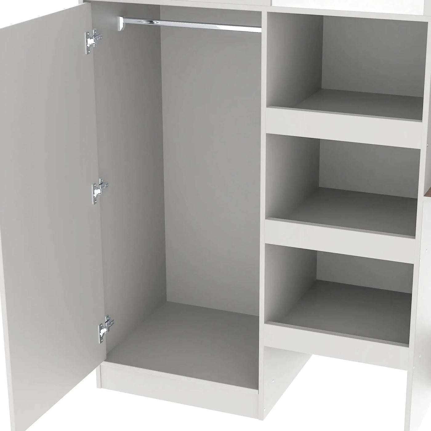 Loft Bed With Built In Wardrobe, Desk, Shelves, And Drawers by HouseOfZazla