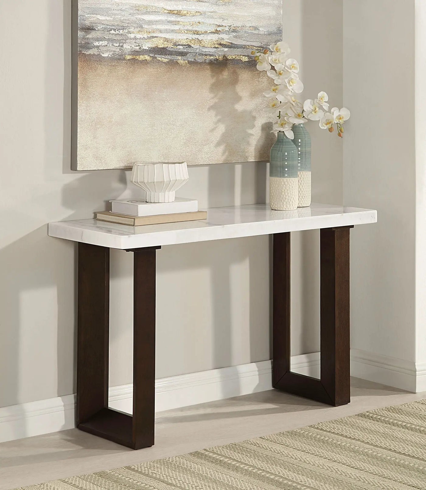 Edwyn Natural Marble Top End Table by HouseOfZazla