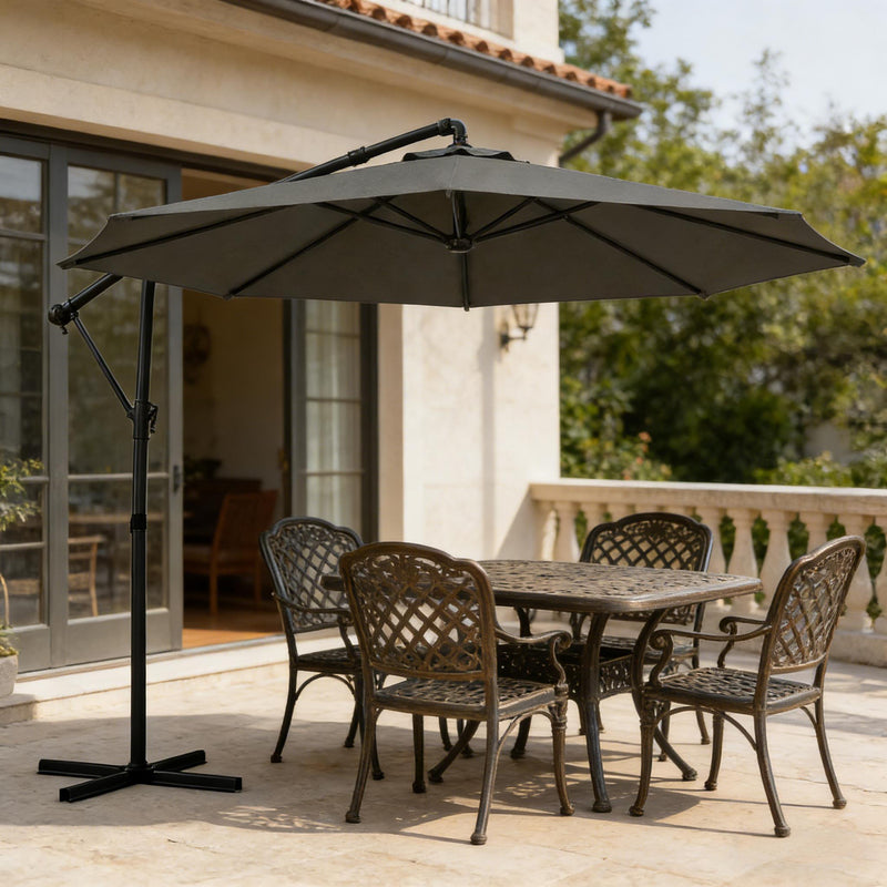 Modern Style Outdoor Hanging Cantilever Umbrella by HouseOfZazla