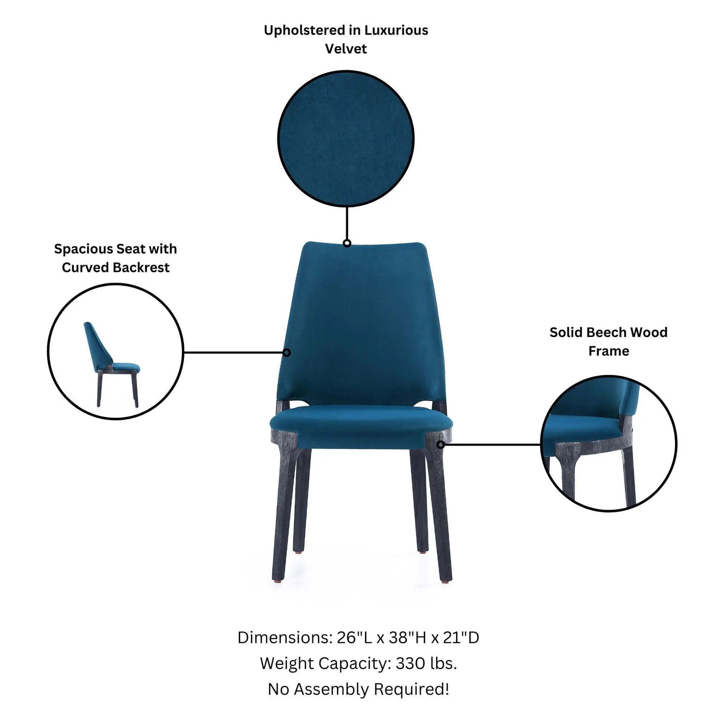 Kara - Dining Chair In (Set of 2) by HouseOfZazla