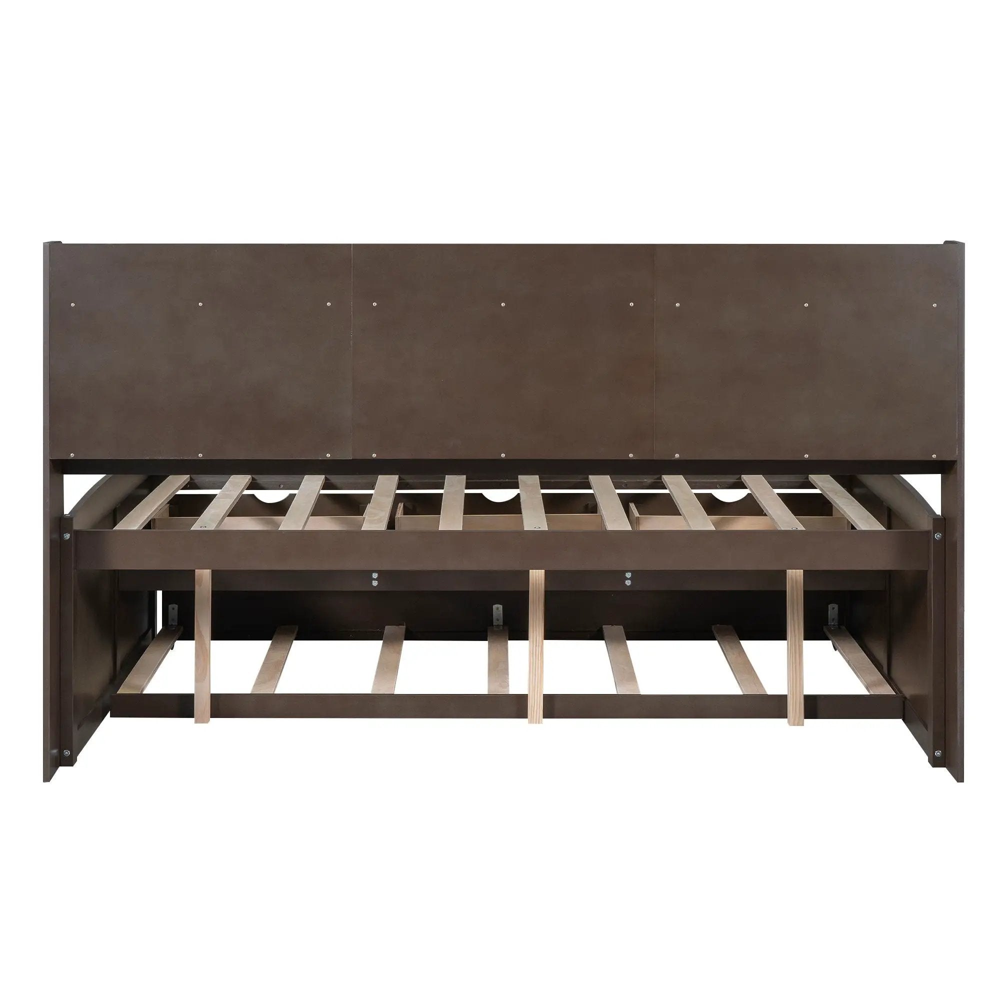Captain Bed With Built In Bookshelves, 3 Storage Drawers, And Trundle by HouseOfZazla