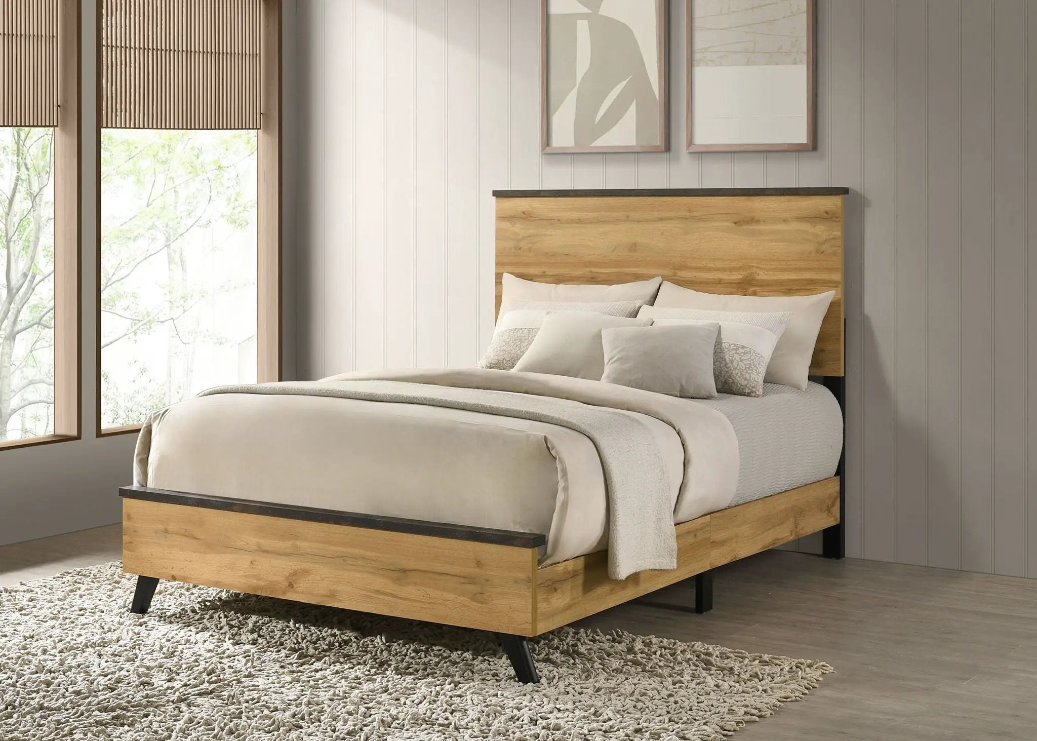 Kaywood 52-inch Full Panel Bed Natural Pine by Unique Piece Furniture