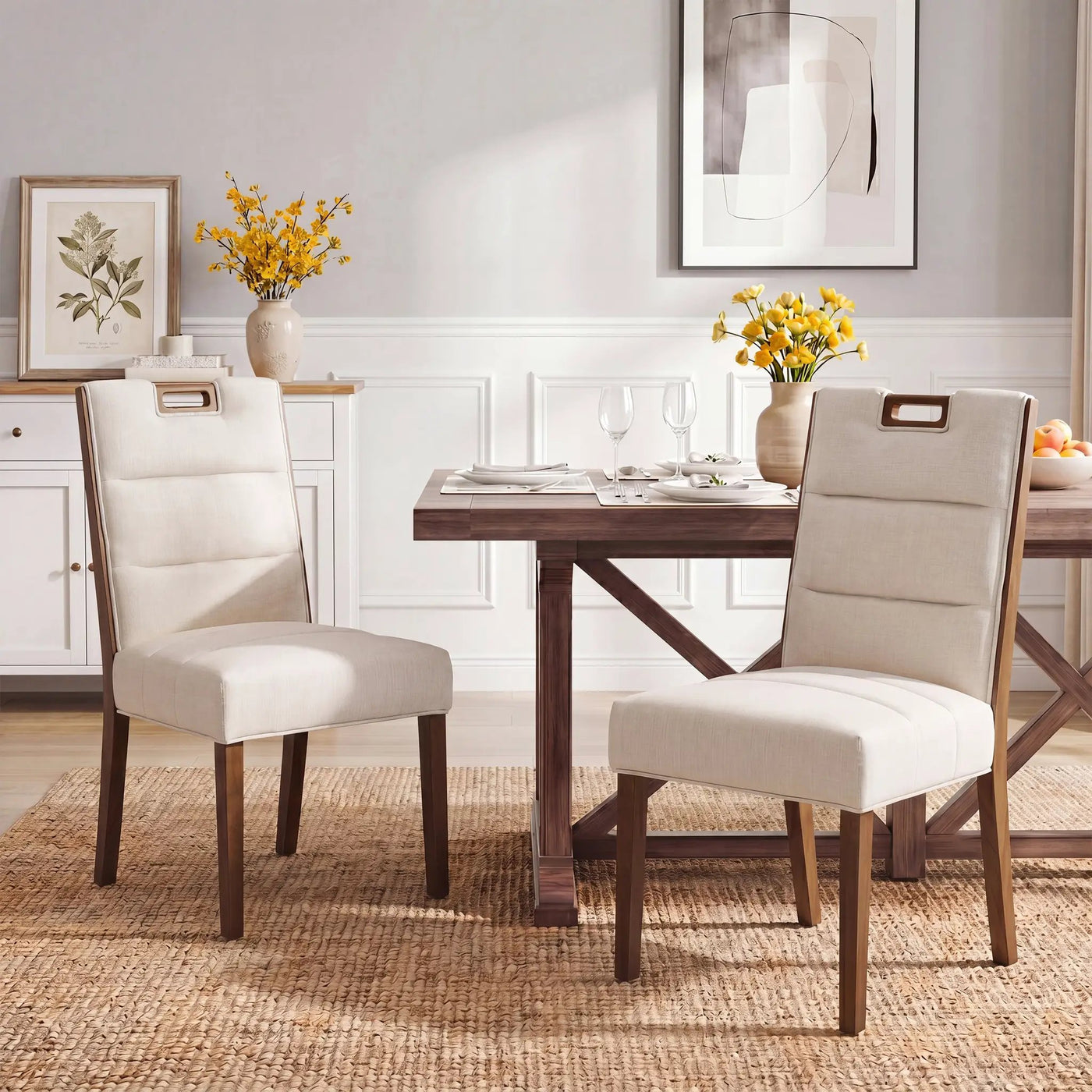 Upholstered Armless Dining Chairs by HouseOfZazla
