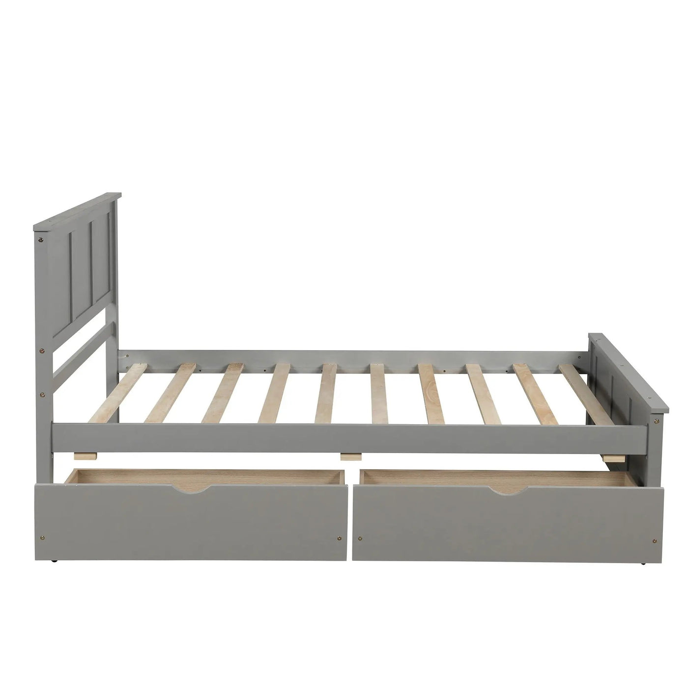 Platform Storage Bed With 2 Wheel Base Drawers by Unique Piece Furniture