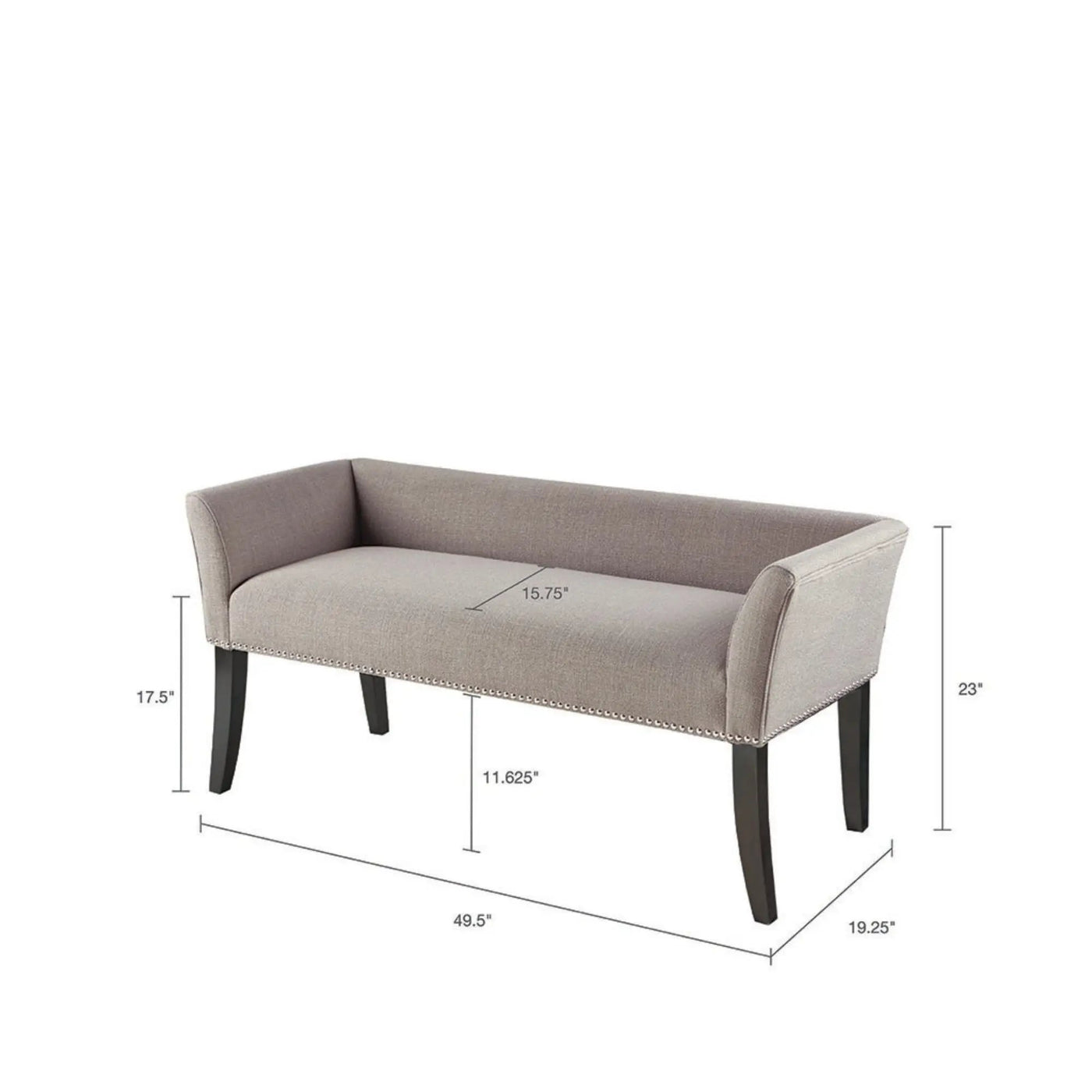 Elegant Design Bench Upholstery, Solid Wood Frame by HouseOfZazla