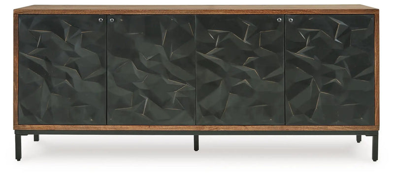Dorannby - Accent Cabinet - Black / Brown by Unique Piece Furniture