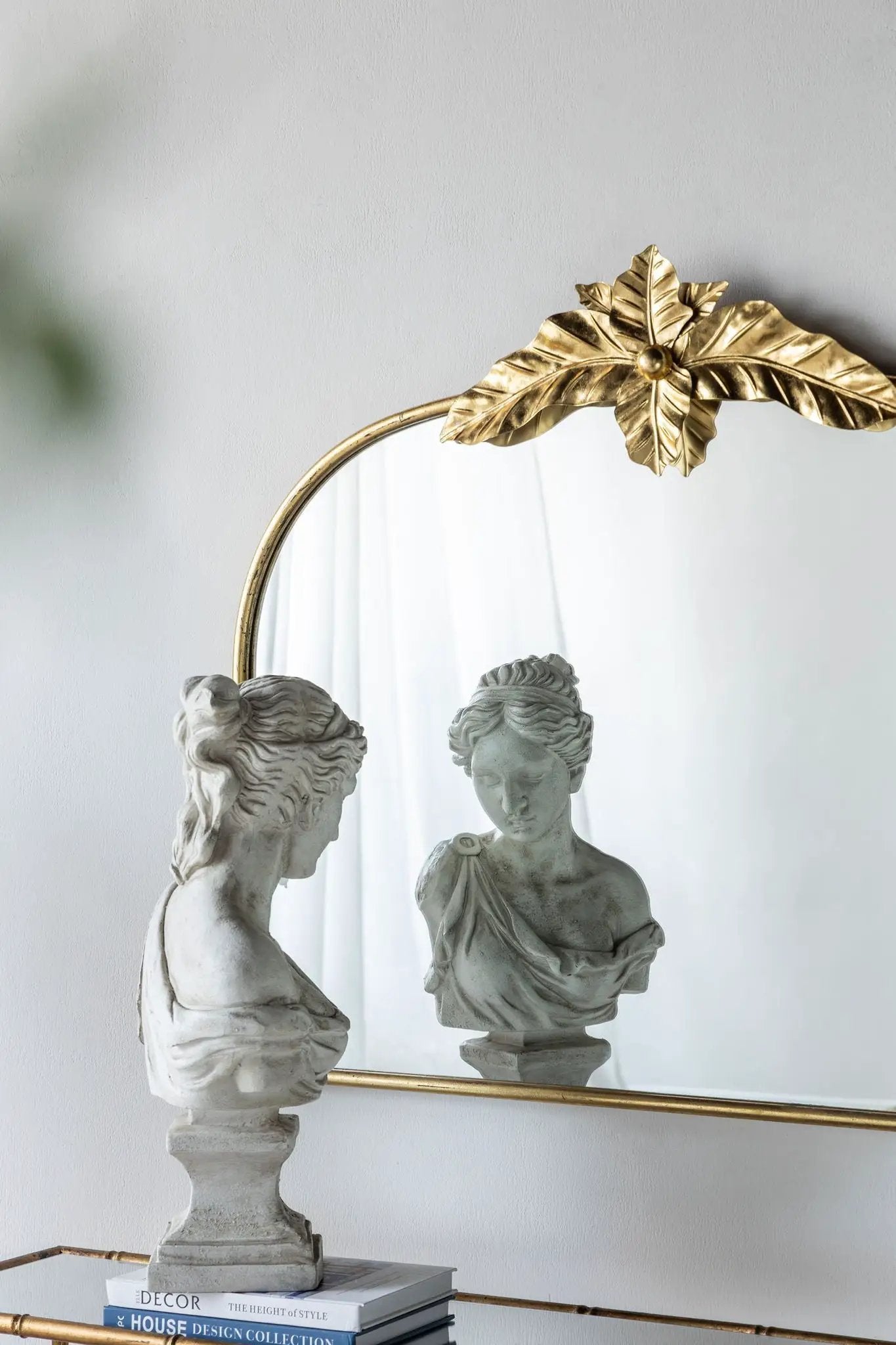Arched Wall Mirror With Metal Frame, Wall Mirror For Living Room by HouseOfZazla