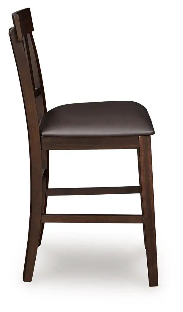 Haddigan - Upholstered Barstool (Set of 2) - Dark Brown by Unique Piece Furniture