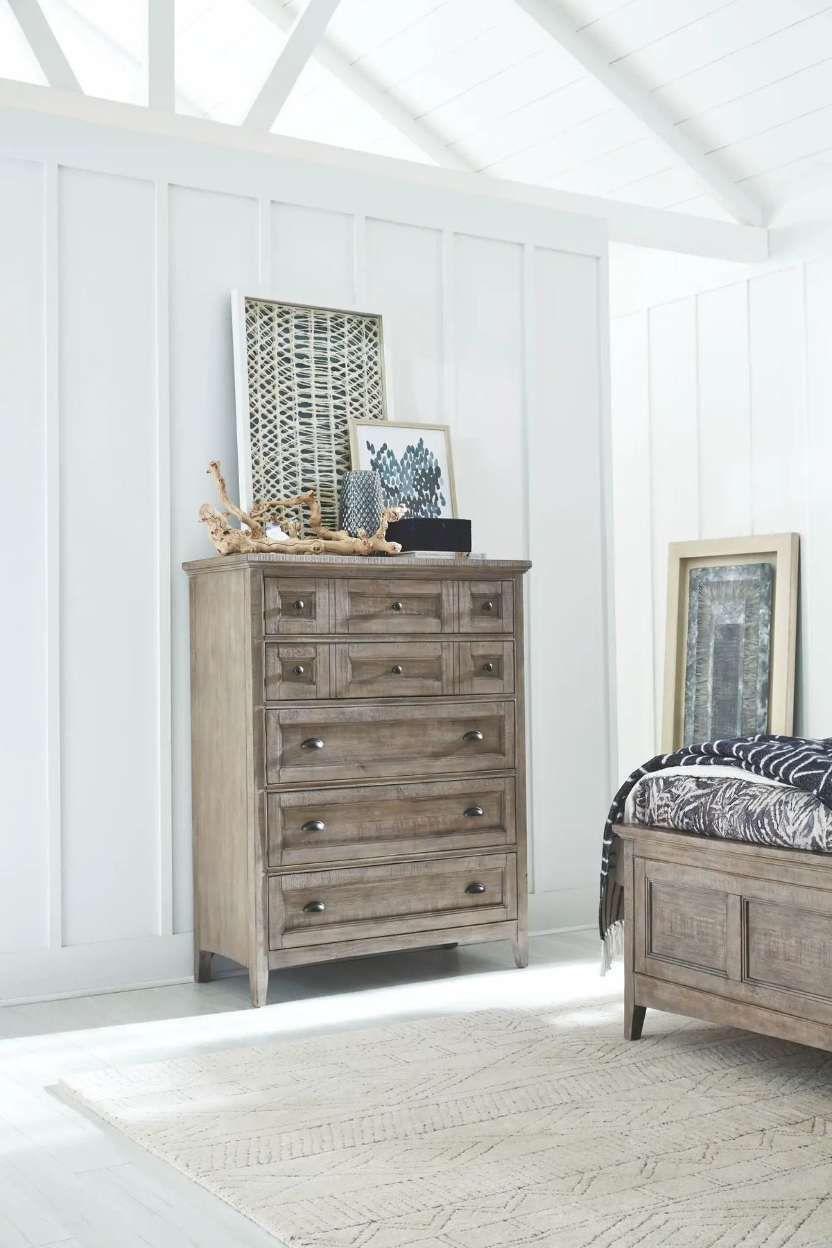 Paxton Place - Wood Drawer Chest - Dove Tail Gray, photo 3 of 7