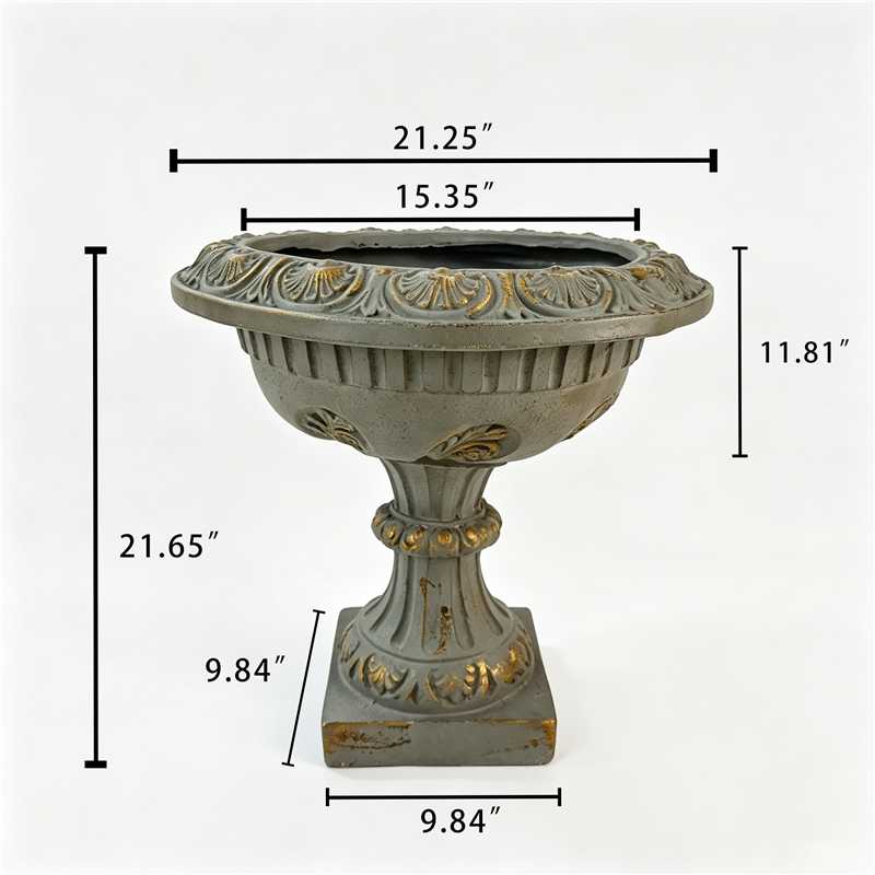 MGO Garden Planter with Drainage Hole - Antique Blue, photo 4 of 8