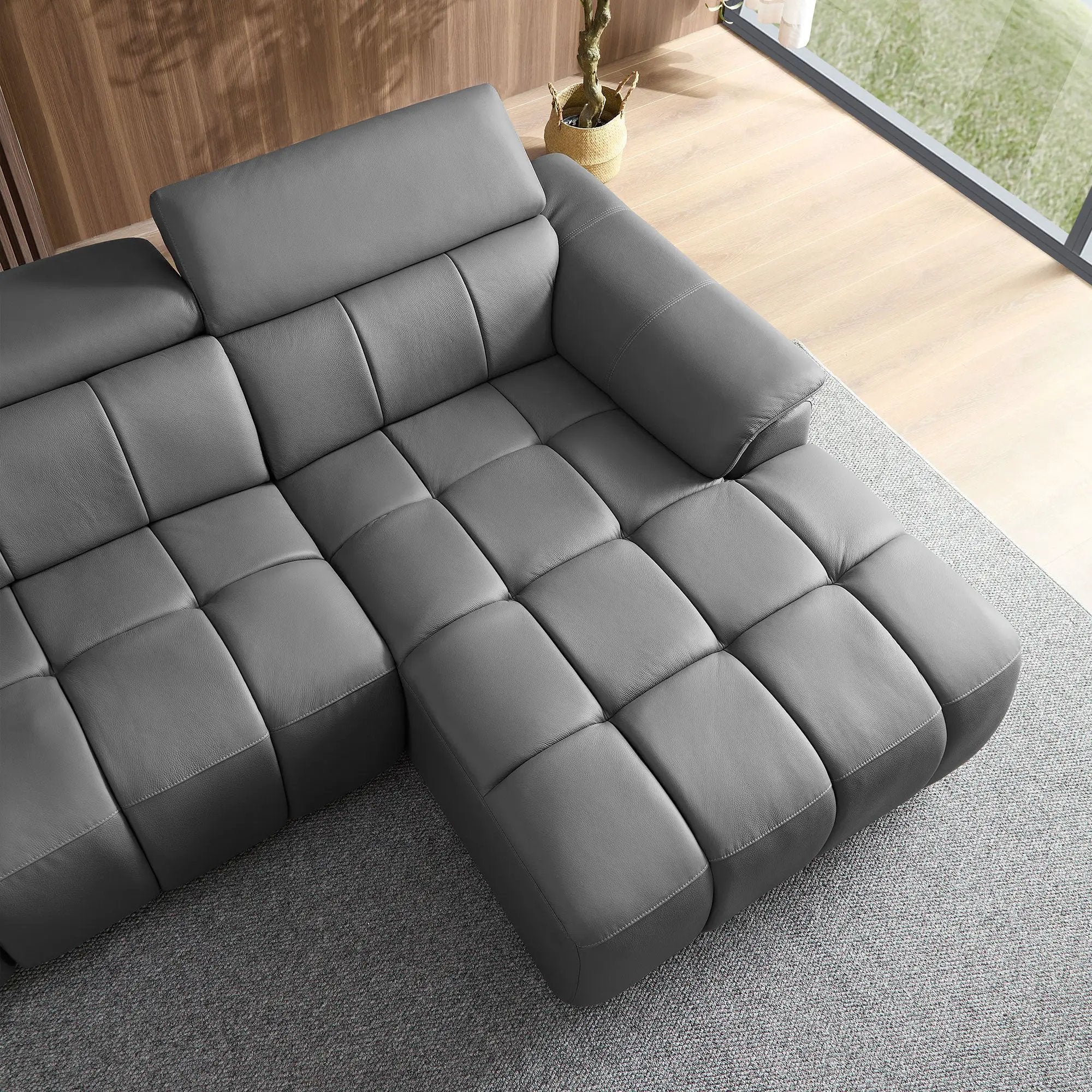 Wall-Hugger Reclining Sofa Modern Electric Control by HouseOfZazla
