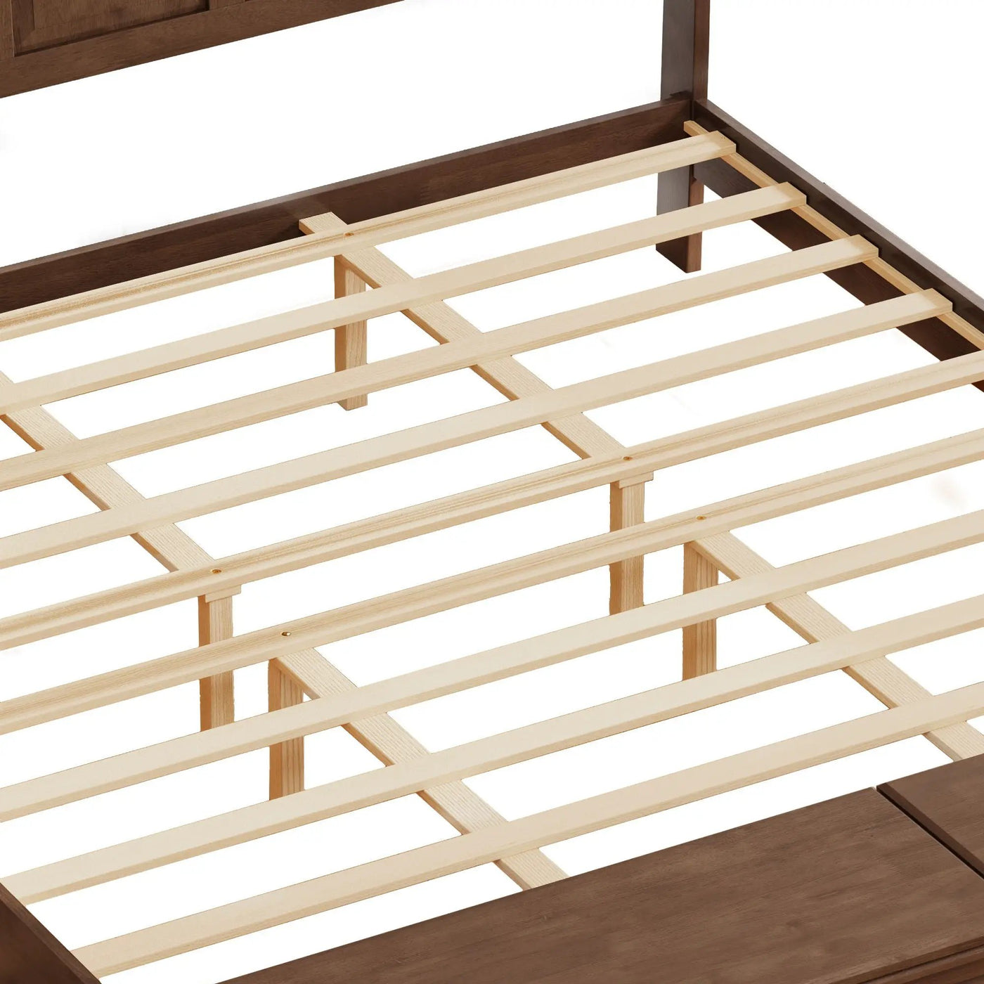 Sleigh Bed Frame With Tall Headboard And Storage Bench by HouseOfZazla