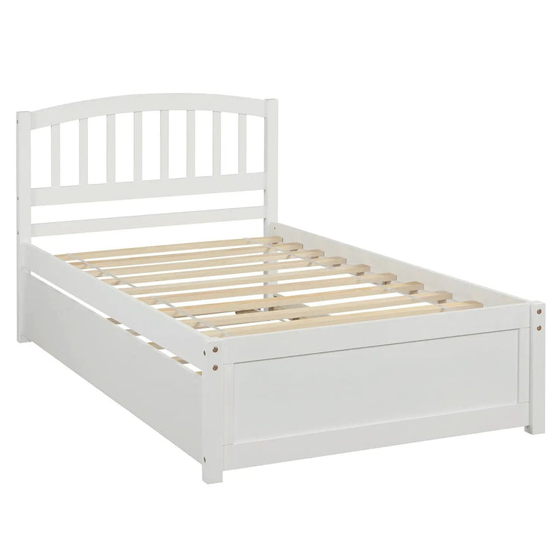 Platform Bed Wood Bed Frame With Trundle by Unique Piece Furniture