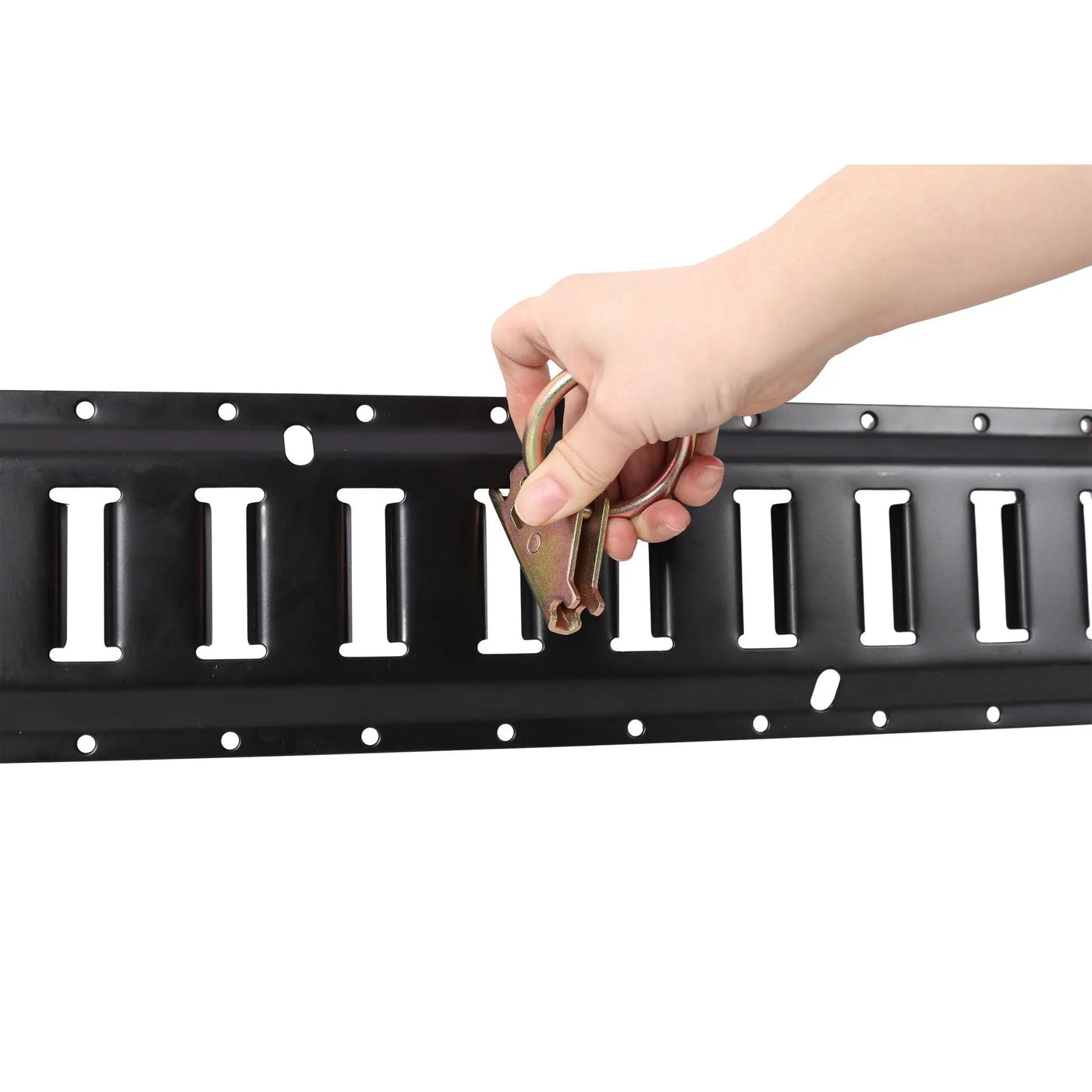 Heavy Duty E Track Tie-Down Rail Kit with O-Ring Anchors and Rope Tie Offs by HouseOfZazla