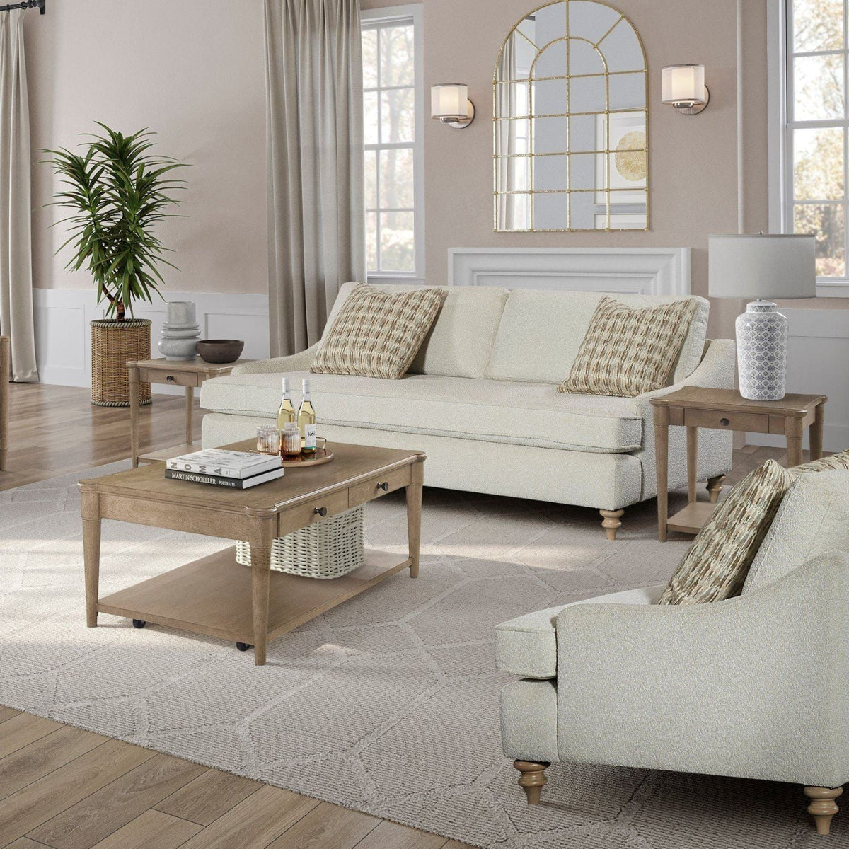 Off White Sofa Single with Reversible Cushion and 2 Pillows, photo 2 of 6