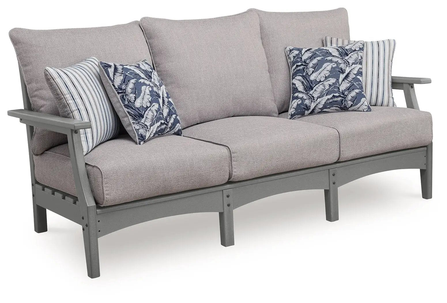 Cove Beach - Sofa With Cushion - Gray by Unique Piece Furniture