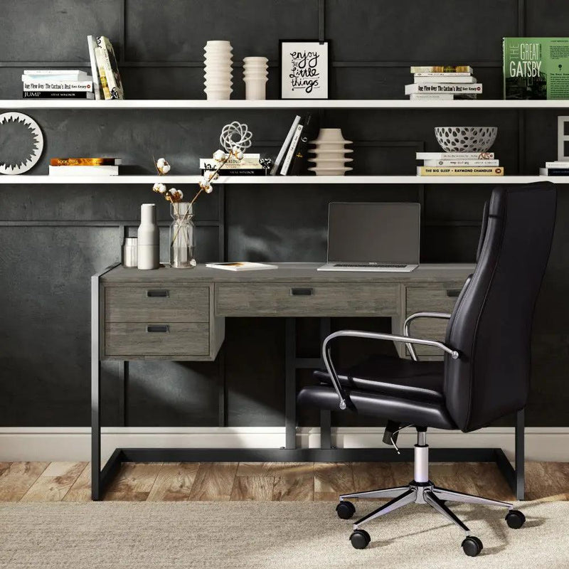 Hampden - Desk - Weathered Gray by HouseOfZazla