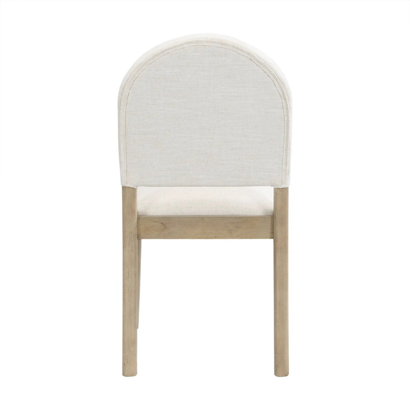 Dining Chairs with Back Mid Century Fabric Upholstered Armless Set of 2 by HouseOfZazla