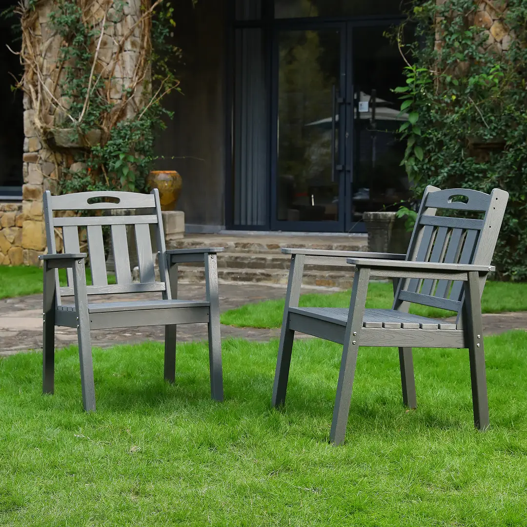 HDPE Outdoor Terrace Dining Chair Set by HouseOfZazla