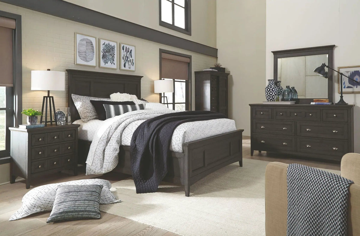 Westley Falls - Complete Panel Bed With Storage Rails, photo 3 of 6