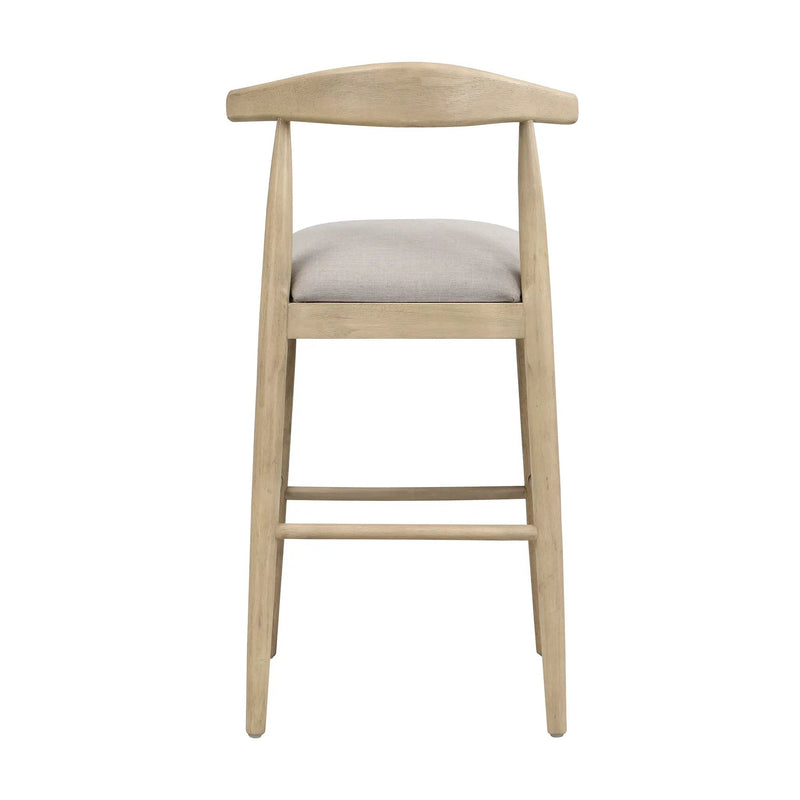 Bar Stool in Pebble Fabric (Set of 2) by HouseOfZazla